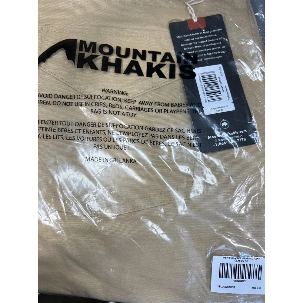 Mountain Khakis new tags